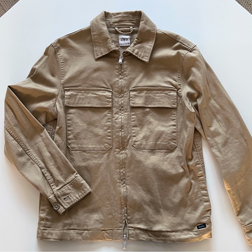 **SOLD** ZARA Utility Light Jacket
